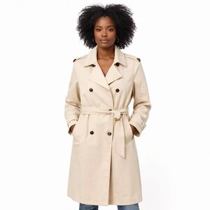 OBJECT|CreamTrench Coat Long Double Breasted|Size 38